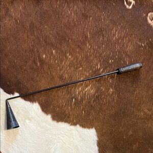 Vintage Long Black Metal Candle Snuffer